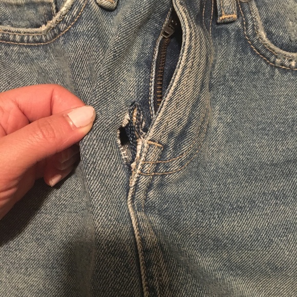 NWT All Saints Kim Distressed denim skirt (00) - Picture 5 of 9